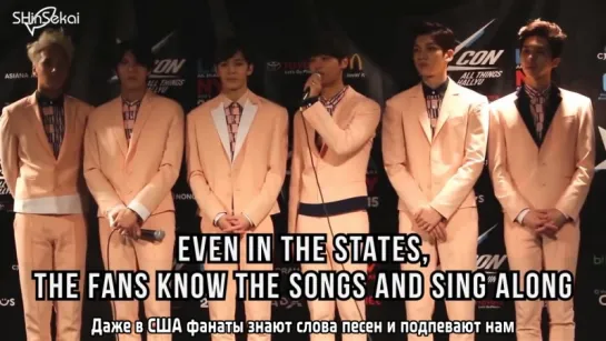 [RUS SUB] VIXX Press Conference at KCON NY 2015 | Nutty Nomads @ KCON!