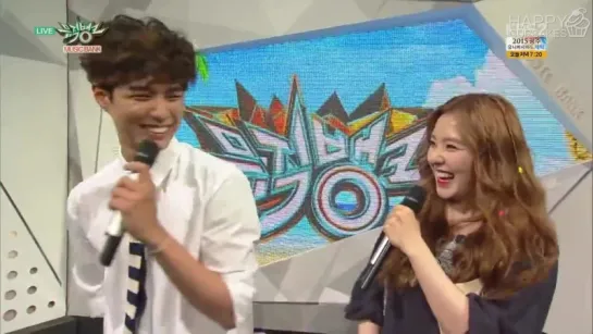 150703 MC Irene (Red Velvet) & Park Bo Gum @ Music Bank (рус. саб)