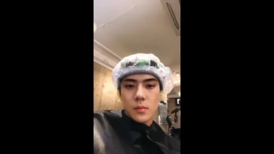 180102 Line Instagram Sehun #4 (полный)