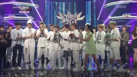 130614 EXO - Wolf + Winner @  Music Bank  1 победа с момента дебюта