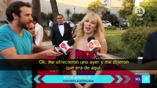 Kylie Minogue Formula E Gala Interview (Santiago 02.02.2018)