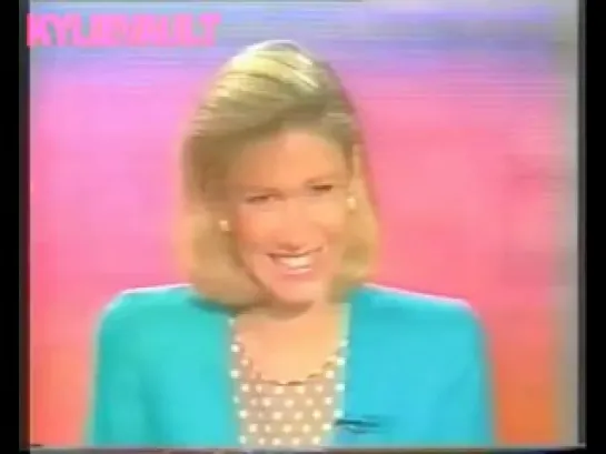 Kylie Minogue Ten News Interview & Meeting Fan (1989)