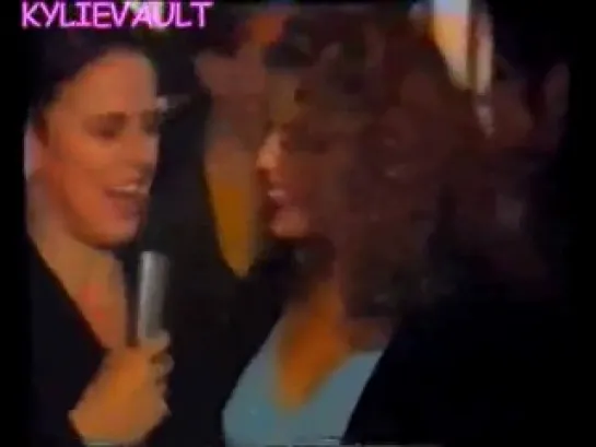 Kylie Minogue The Big E At Brits Party Interview (1993)