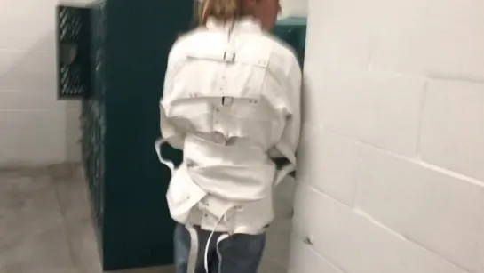 Puting my friend in a Straitjacket (Desoto high school)