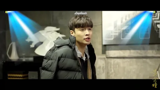 180213 Lay на съёмках #1 The Golden Eyes