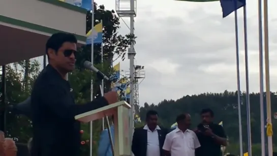 Chiyaan Vikram  at 100th Year Function of MontFort School Yercaud where he studied