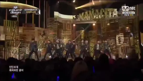 140906 SUPER JUNIOR - MAMACITA @ M! Countdown (Comeback Stage)