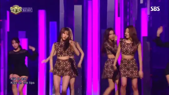 Melody Day - Kiss On The Lips @ Inkigayo 170219