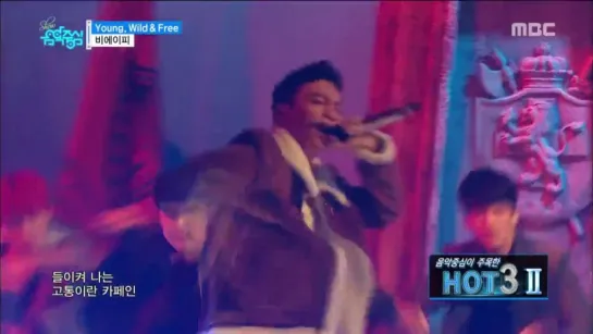 B.A.P - Young, Wild  Free @ Music Core 151121