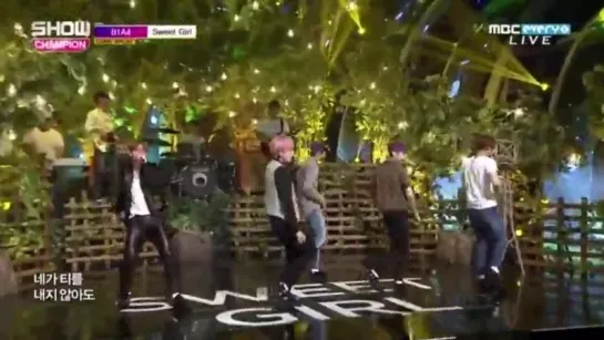 [Comeback Stage] 150812 B1A4 (비원에이포) - Sweet Girl (달콤한 소녀) @ 쇼챔피언 Show Champion