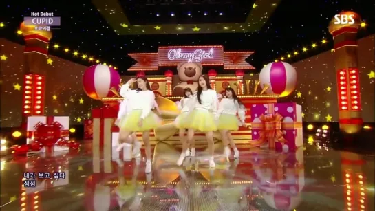 (Hot Debut) 오마이걸(OH MY GIRL) - 궁금한걸요 + CUPID(큐피드) @인기가요 Inkigayo 20150426