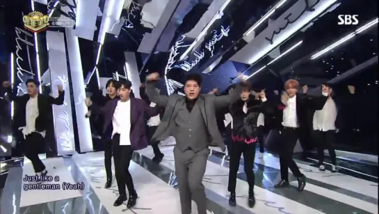 Super Junior - Black Suit @ Inkigayo 171112