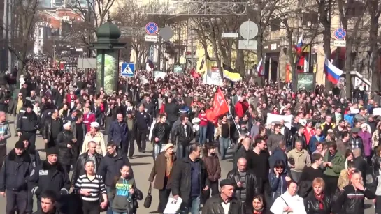 Харьков. Антимайдан. Грандиозное Шествие за Россию! {23.03.2014}