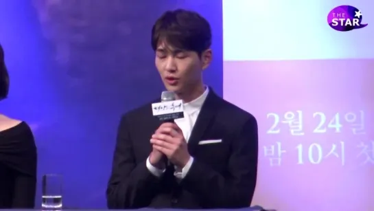 160222 Onew на Press Conference 'Descendants of The Sun'