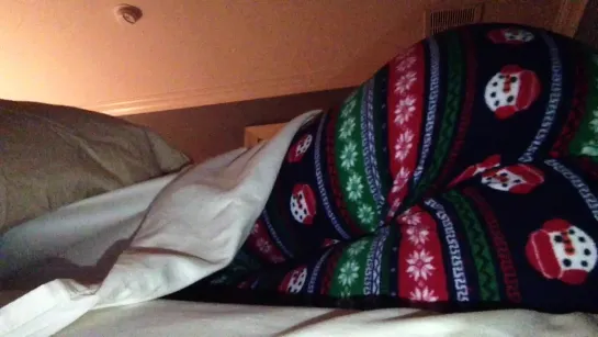 Kristi Farts in Christmas Pajamas