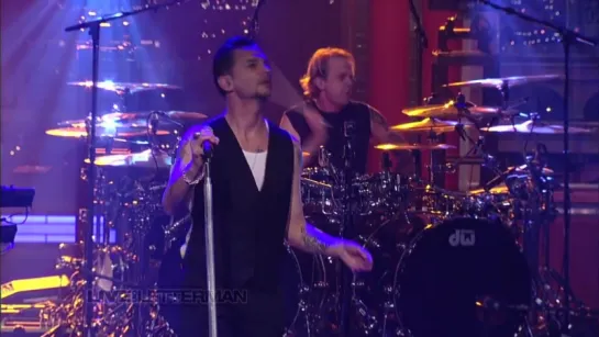 Depeche Mode - Walking In My Shoes (Live on Letterman 2013 HD)