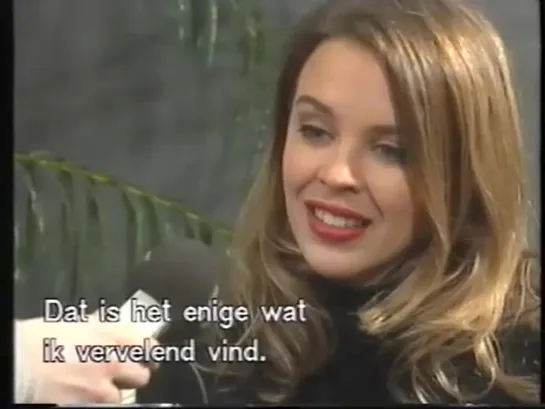 Kylie Minogue VTM Interview (1991)