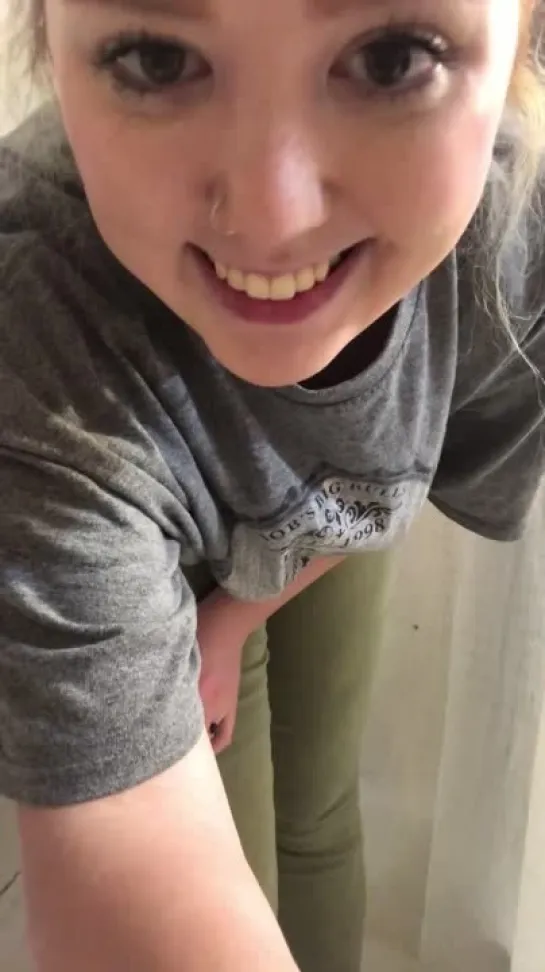 cute girl peeing her pants