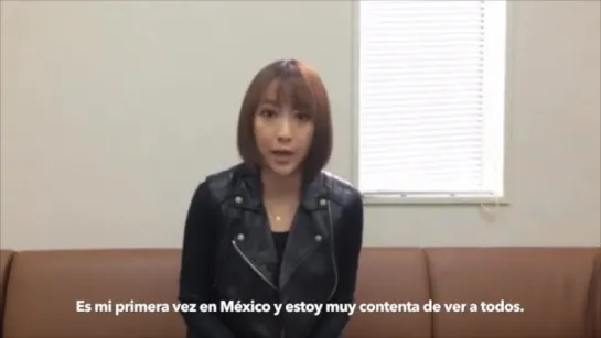 Eir Aoi message to Mexico. Rock the World! Mexico 2015 (2015.10.15)