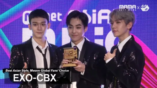 171130 EXO-CBX Thank You Stage @ MAMA 2017