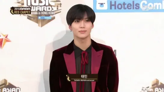 161202 Taemin на красной дорожке MAMA 2016