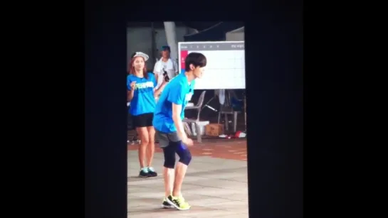 150823 VIXX Hongbin (Girl's Day - Something) @ Dream Team Recording