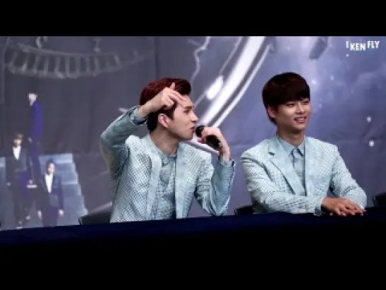 140601 KEN singing to a part of #기적 @ Jamsil Fansign