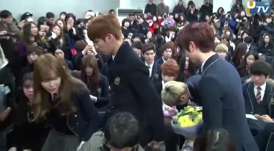 [news][video] 140211 Hanlim Arts High School, вручение дипломов #VIXX #BTOB