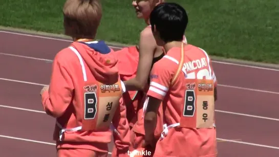 130903 MBC Chuseok Special Idol Athletics Competition LEO VIXX & LUHAN EXO