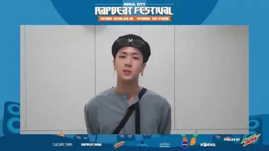 [RAPBEAT FESTIVAL 2018] - RAVI 인사 영상 공개 - - RAVI와 함께하는 RAPBEAT FESTIVAL 2018!! 9월 15일 토요일,