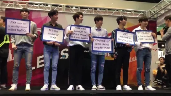 170819 KCON LA Toyota Booth VIXX True False Game