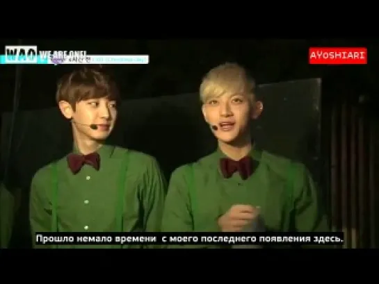 [РУСС.САБ] 131219 EXO Mnet Wide - Christmas Day BTS