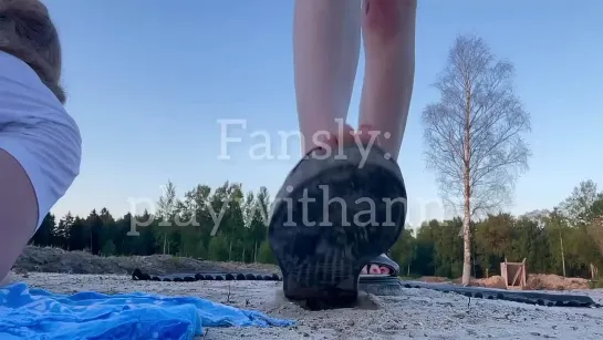 Onlyfans feet babes PlayWithAnny (порно соло лесбиянки фут фетиш госпожа хозяйка бдсм фемдом унижение шлюх лижет сосет ножки)