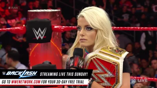 Alexa Bliss unloads on Bayley with a kendo stick_ Raw, May 15, 2017