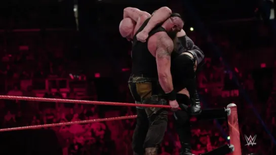 Unbelievable slow-mo video of Braun Strowman and Big Show destroying the ring_ A