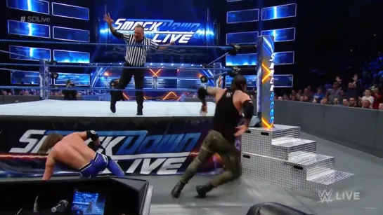 AJ Styles vs. Baron Corbin_ SmackDown LIVE, April 18, 2017