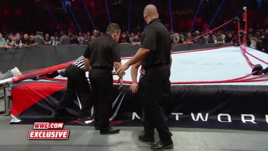 Big Show exits the arena following the destructive conclusion of Raw_ Raw Fallou