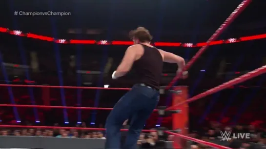 Dean Ambrose vs. Kevin Owens - Champion vs. Champion Match_ Raw, April 10, 2017