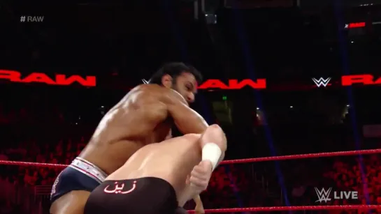 Sami Zayn vs. Jinder Mahal_ Raw, April 3, 2017