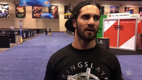 Seth Rollins faces the media and offers an update on his condition