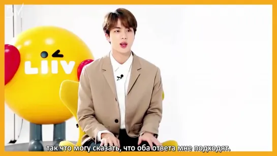 [RUS SUB][01.04.19] BTS x Liiv @ KB Kookmin Bank - Jin