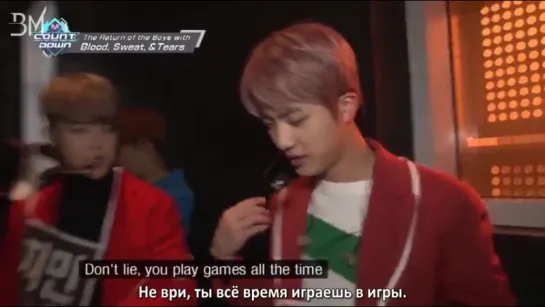 [RUS SUB][26.10.16] BTS @ M!Countdown Behind the scenes