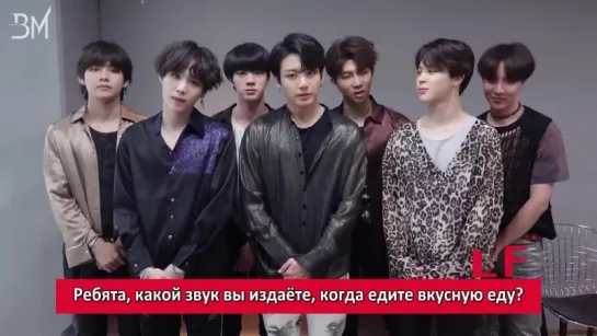 [RUS SUB] BTS talks about LDF '냠' Campaign @ LOTTE DUTY FREE