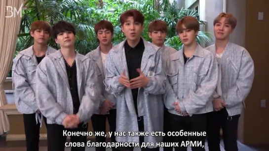 [RUS SUB] BTS Acceptance Speech @ the 9th Shorty Awards