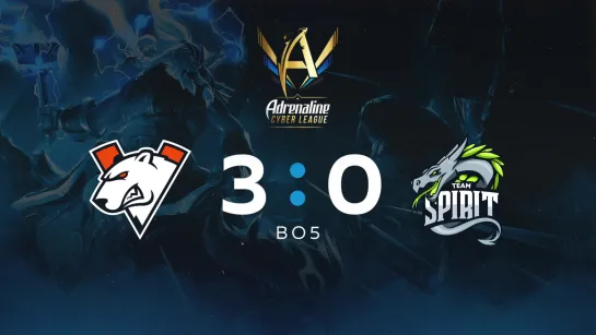 Virtus.pro 3-0 Team Spirit Adrenaline Cyber League Grand Finals bo5