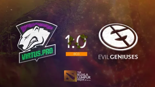 Virtus.pro 1:0 Evil Geniuses, bo3. Финал нижней сетки The Kuala Lumpur Major