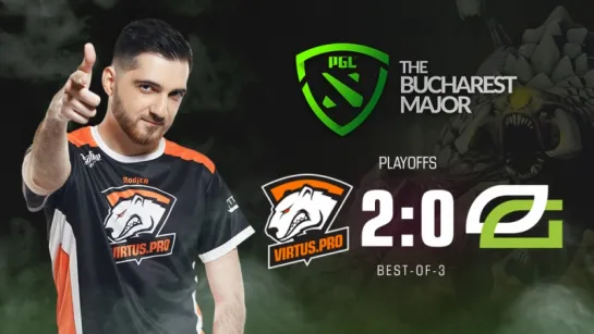 Virtus.pro 2:0 OpTic Gaming, bo3. The Bucharest Major 2018