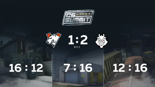 VP 1:2 G2, bo3. Полуфинал CS Summit 5