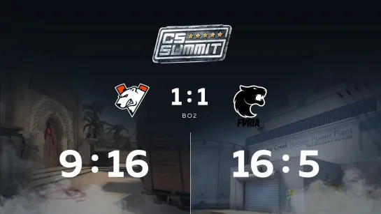 VP 1:1 FURIA, CS Summit 5 Group Stage bo2