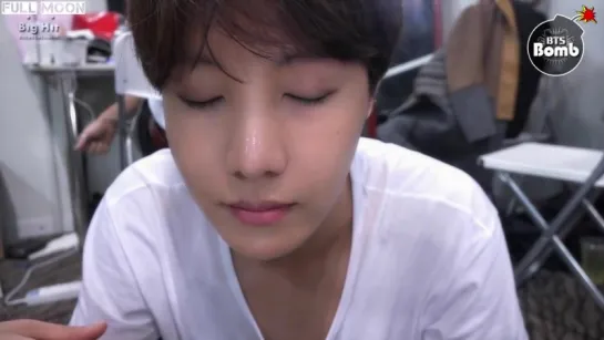 j-hope is trying to wear contact lenses (рус.саб)